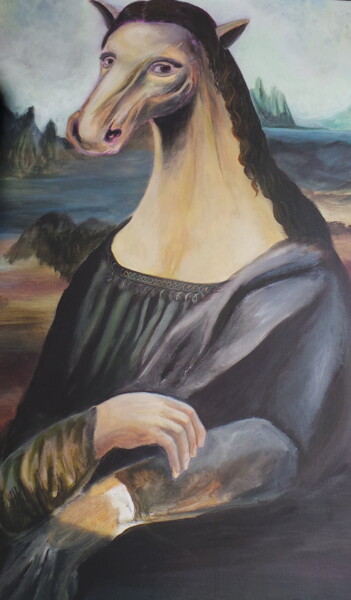 Pittura intitolato "JOCONDE" da Jlouis Grondin, Opera d'arte originale, Acrilico