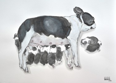 제목이 "BOSTON TERRIER MATE…"인 미술작품 Barake Sculptor로, 원작, 온도