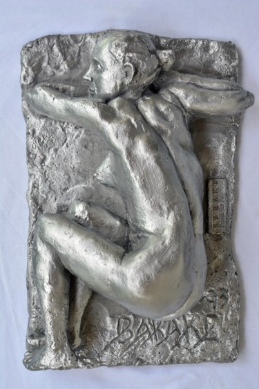 Scultura intitolato "SLEEPY II" da Barake Sculptor, Opera d'arte originale, Metalli