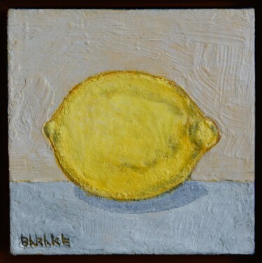 Painting titled "LIMONE SICILIANO PE…" by Barake Sculptor, Original Artwork, Acrylic