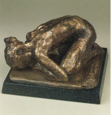 Skulptur mit dem Titel "NÚ" von Barake Sculptor, Original-Kunstwerk, Metalle