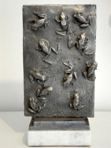 Sculpture titled "PERERECAS" by Barake Sculptor, Original Artwork, Metals