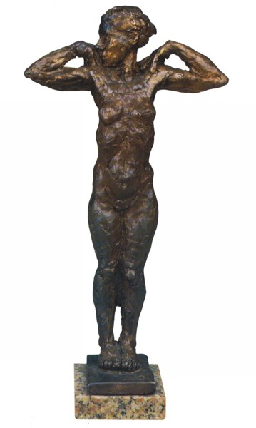 Sculpture titled "RÊ" by Barake Sculptor, Original Artwork, Metals