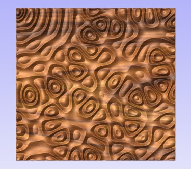 Скульптура под названием "Liquid wood surface…" - Bonitum, Подлинное произведение искусства, Дерево