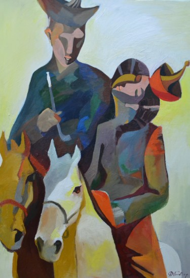 Pintura titulada "Lovers" por Bono, Obra de arte original, Oleo