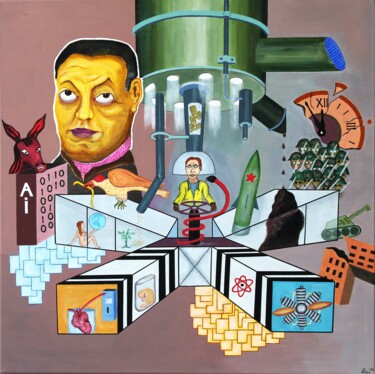 "Message of Diego Ri…" başlıklı Tablo Bonsanthy tarafından, Orijinal sanat, Akrilik Ahşap Sedye çerçevesi üzerine monte edil…
