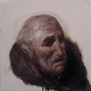 Painting titled "head" by Angelo Bordiga, Original Artwork, Oil