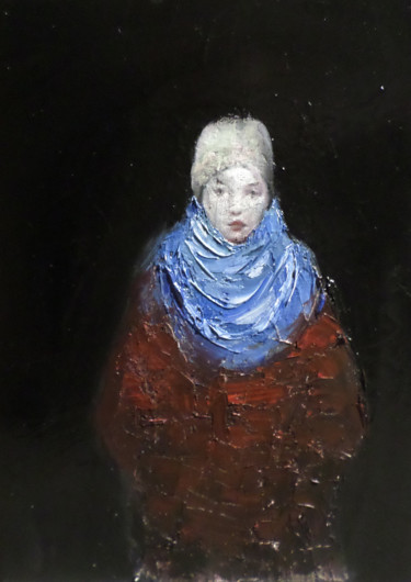 Pintura intitulada "figura" por Angelo Bordiga, Obras de arte originais, Óleo