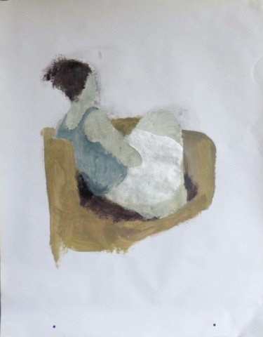 Картина под названием "figura" - Angelo Bordiga, Подлинное произведение искусства