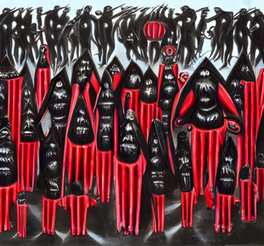 Картина под названием "Carnival of Meaning…" - Борис Тетюшин, Подлинное произведение искусства, Цифровая живопись