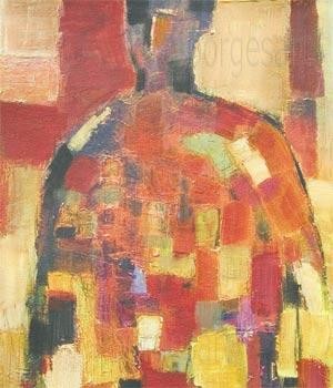Painting titled "Abstract Figurative " by Borgesart, Original Artwork, Oil