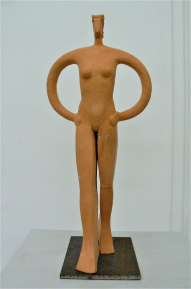 Sculpture titled "jane" by Pascal Borgo, Original Artwork, Clay