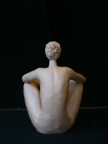 Sculpture intitulée "Méditation" par Pascal Borgo, Œuvre d'art originale, Argile