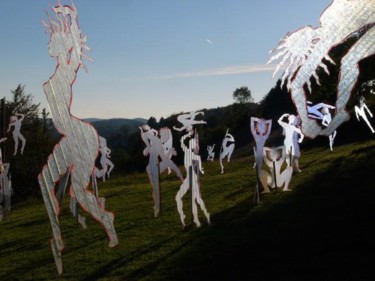 Sculpture intitulée "ombres blanches" par Pascal Borgo, Œuvre d'art originale
