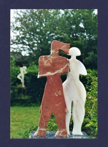 Sculpture intitulée "couple 2" par Pascal Borgo, Œuvre d'art originale
