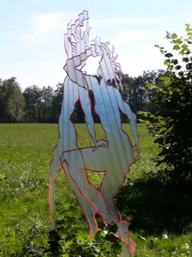 Sculpture intitulée "81 ombres blanches…" par Pascal Borgo, Œuvre d'art originale