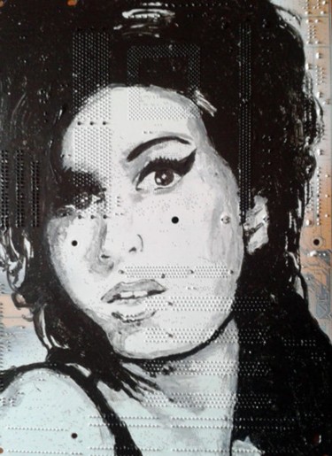 Malerei mit dem Titel "Winehouse" von Boriani 2.0, Original-Kunstwerk, Öl