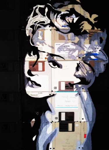 Peinture intitulée "Madonna" par Boriani 2.0, Œuvre d'art originale, Huile Monté sur Panneau de bois