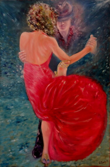 Pittura intitolato "Argentine Tango (Bo…" da Boris Deriy (Border), Opera d'arte originale, Olio