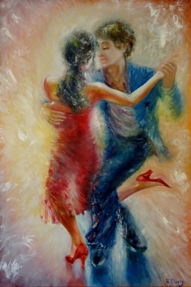Pintura titulada "Argentine  Tango (G…" por Boris Deriy (Border), Obra de arte original, Oleo