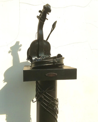 Скульптура под названием "Скульптурная композ…" - Борис Пряженников, Подлинное произведение искусства, Металлы