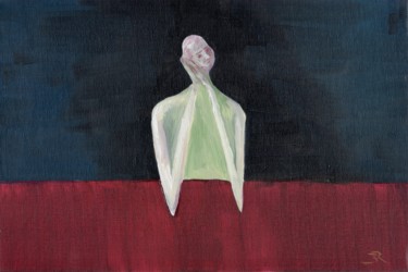 Painting titled "Thinker" by Boris Rudnitskiy, Original Artwork, Oil