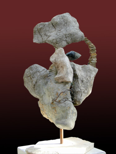 Скульптура под названием "loneliness" - Boris Sarikov, Подлинное произведение искусства, Камень