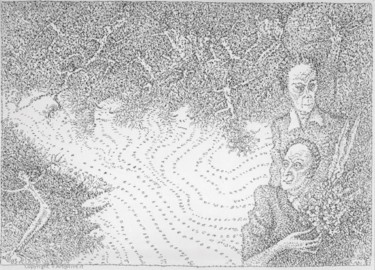Картина под названием "Путы жизни - чары с…" - Boris Sveshnikov, Подлинное произведение искусства, Масло