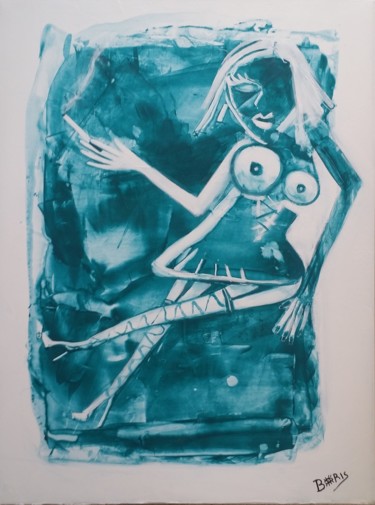Peinture intitulée "Woman #6" par Boris Akielaszek, Œuvre d'art originale