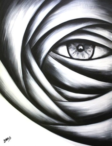 Peinture intitulée "L'ombre en soi" par Boris Akielaszek, Œuvre d'art originale