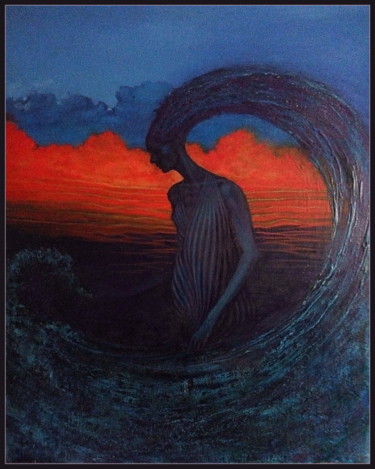 Картина под названием "Gorgona" - Борис Тупейко, Подлинное произведение искусства, Акрил