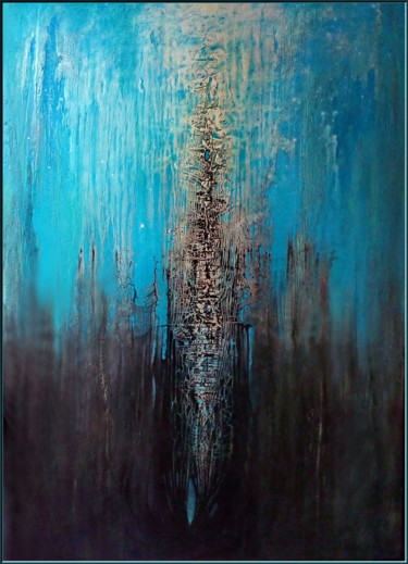 Painting titled "Corrosion" by Boris Tupeiko, Original Artwork, Acrylic