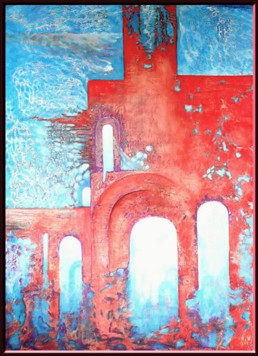 Painting titled "Ruins" by Boris Tupeiko, Original Artwork