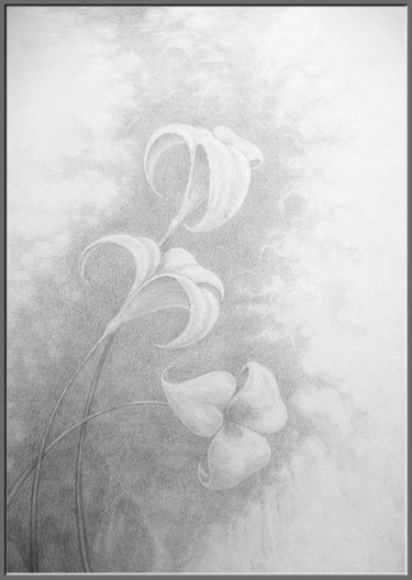 Drawing titled "Flowers" by Boris Tupeiko, Original Artwork, Other