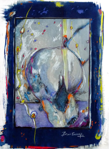 Ses fesses Zeichnungen mit dem Titel "Ses fesses" von Boris Barbey, Original-Kunstwerk, Manipulierte Fotografie