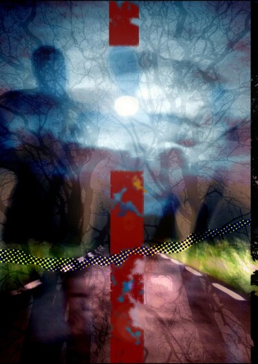 Fotografía titulada "Sur la route" por Boris Barbey, Obra de arte original, Fotografía digital