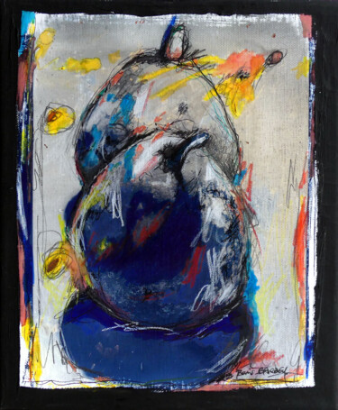 Peinture intitulée "Poires sans scoubid…" par Boris Barbey, Œuvre d'art originale, Acrylique