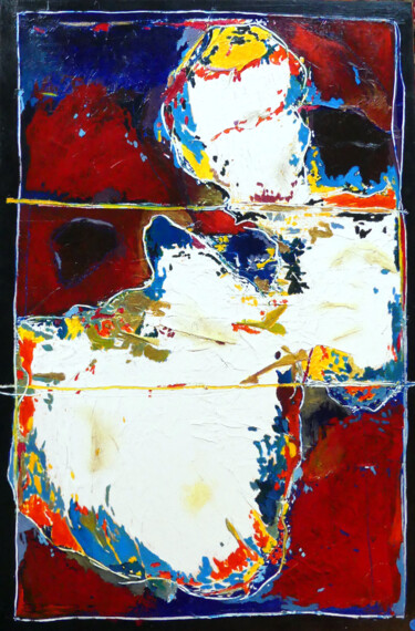 Malerei mit dem Titel "Les tests sont à vé…" von Boris Barbey, Original-Kunstwerk, Acryl