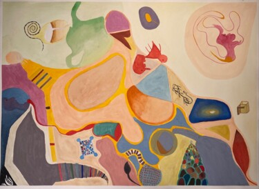 Peinture intitulée "Spell" par Boris C. Mibøy, Œuvre d'art originale, Aquarelle