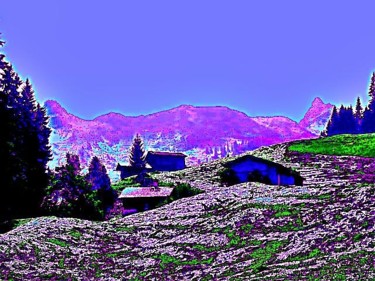 Arts numériques intitulée "Rêve alpin n° 057" par Boris Ghendrich, Œuvre d'art originale