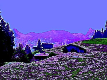 Arts numériques intitulée "Rêve alpin n° 062" par Boris Ghendrich, Œuvre d'art originale
