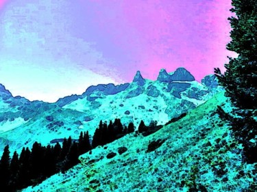 Arts numériques intitulée "Rêve alpin n° 063" par Boris Ghendrich, Œuvre d'art originale