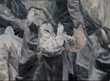 Peinture intitulée "Fluid" par Boris Garanger, Œuvre d'art originale, Huile Monté sur Châssis en bois