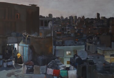 Pittura intitolato "alshafaq" da Boris Garanger, Opera d'arte originale, Olio