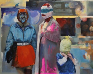Peinture intitulée "camisole" par Boris Garanger, Œuvre d'art originale, Huile