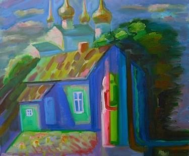 Peinture intitulée "Встреча" par Boris Kotov, Œuvre d'art originale, Autre