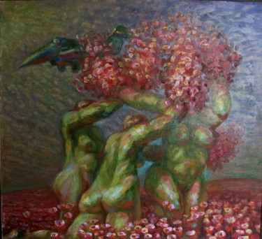 Картина под названием "Прилёт президента" - Boris Kotov, Подлинное произведение искусства, Другой