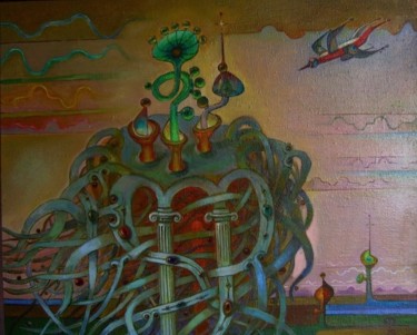 Peinture intitulée "Родовое гнездо" par Boris Kotov, Œuvre d'art originale, Autre