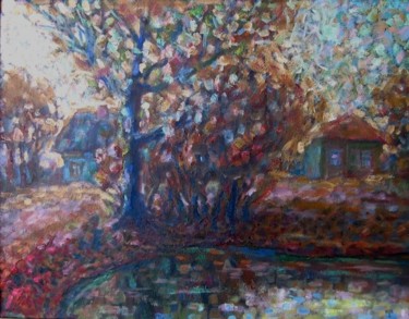 Картина под названием "У воды (Near the wa…" - Boris Kotov, Подлинное произведение искусства, Другой