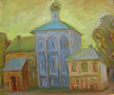 Painting titled "Борисоглебск (Boris…" by Boris Kotov, Original Artwork, Oil